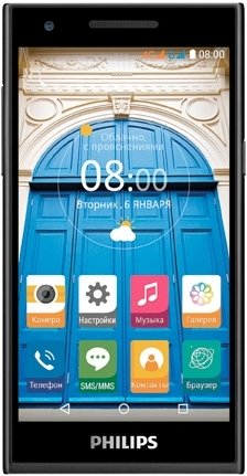 Наклейка защитного бронестекла 3D для Philips S396 в Москве
